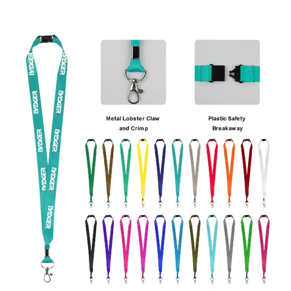 3/4" Full Color Sublimated Lanyard with Lobster Claw