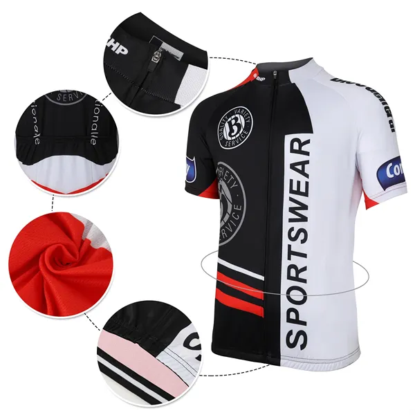 Unisex Full Color Dye Sublimated Custom Cycling Jersey Shirt